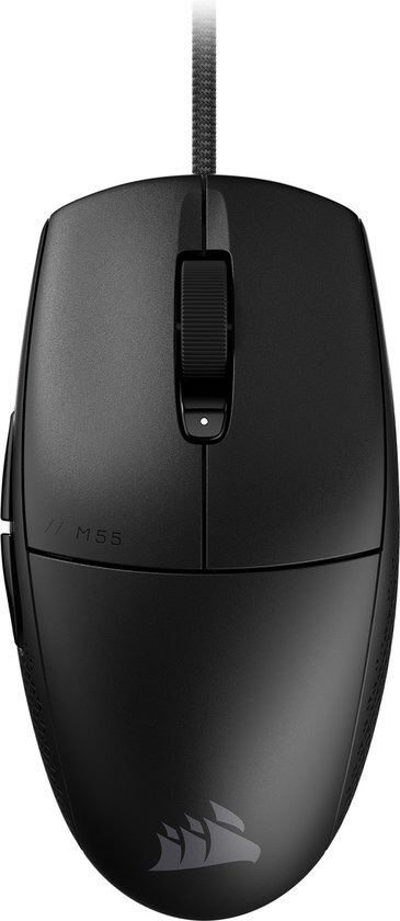 Corsair M55 Bedrade Gaming Muis - Lichtgewicht - 16.000 DPI - Zwart