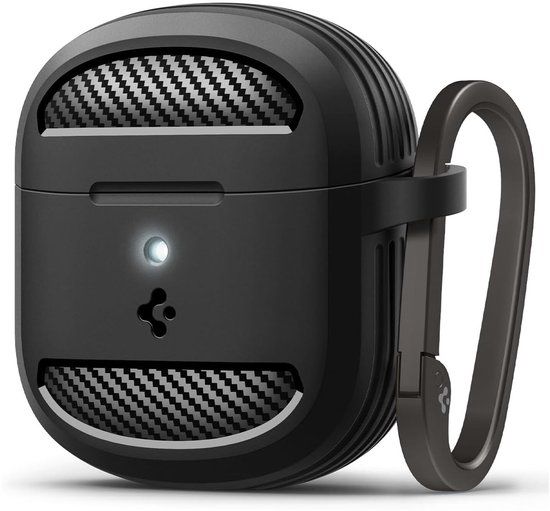Spigen Rugged Armor Case voor Google Pixel Buds 2a - Karabijnhaak - Mat Zwart