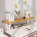 Étagère de bureau avec rehausseur ergonomique