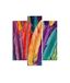 Homemania Wandafbeelding, motief "Le World de la Color", 3 stuks, natuur, voor woonkamer, slaapkamer, meerkleurig, 57 x 0,3 x 60 cm, HM203MDF91, MDF