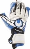 Uhlsport Eliminator Supergrip HN Voetbal Keepershandschoenen White/Black/Energy Blue Volwassenen