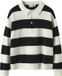 NAME IT NKMOBERT LS LOOSE KNIT POLO Jongens Polo Zwart 116