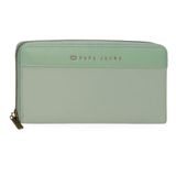 Pepe Jeans Morgan Portemonnee met portemonnee, groen, 19,5 x 10 x 2 cm, polyester met details van kunstleer van Joumma Bags, Groen, Eén maat, Portemonnee met muntvak