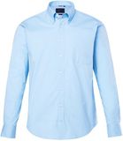 JP 1880 Heren Overhemd FLEXNAMIC® Lange Mouwen Buttondown Kraag Modern Fit Waterblauw Maat 3XL