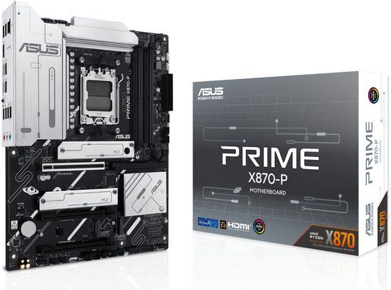ASUS PRIME X870-P AMD X870 Socket AM5 ATX Motherboard