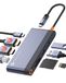 Dual Monitor Laptop Docking Station - 8-in-1 USB C Hub Multiport Adapter met 2 HDMI 4K 60Hz, 1Gbps Ethernet, 100W PD, 2 USB 3.2, SD TF Card Reader Compatibel met MacBook/Dell/HP/Lenovo