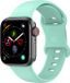 By Qubix - Siliconen sportbandje - Mint Groen - Maat: M/L - Geschikt voor Apple Watch 44mm / 45mm / 46mm / 49mm
