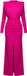 Ombre LARICA Jurk - Lange Mouw - Rits - Effen Fuchsia S