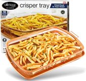 Gotham Steel Knapperige lade voor oven, 2-delige anti-aanbak koperen knapperbak en mand