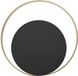Mauro Ferretti Lampe murale Shuttle 25x8x25 cm Or/Noir