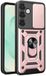 Techsuit Hoesje geschikt voor Samsung Galaxy S25 Plus - Camshield Back Cover - Roségoud