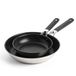 KitchenAid Classic Stainless Steel Set de 2 poêles, 20 cm et 28 cm