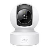 TP-Link Tapo C222, 2K 4MP, AI-ondersteuning, Motion Tracking, 360 °, 9 m nachtzicht, tweerichtingsspraakcommunicatie, cloud/lokale opslag, baby huilen detectie, Indoor WiFi/Ethernet-beveiligingscamera