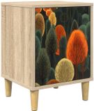 vidaXL Nachtkastje ZAANDAM Sonoma Eiken 36 x 33 x 50 cm Bewerkt hout