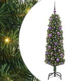 Sapin de Noël artificiel vert 150 cm PVC et acier et plastique