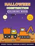 Halloween Construction Coloring Book