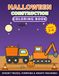 Halloween Construction Coloring Book