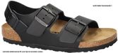 Birkenstock Milano Sandales Cuir Noir Taille 40