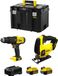 STANLEY FatMax V20 STANLEY FatMax Set SVK205 (SFMCD711 + SFMCS600 + 2 x 4,0 Ah accu's + oplader + TSTAK VI opbergbox)
