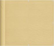 vidaXL Balkonscherm 90x300 cm 100% Oxford Polyester Zandkleurig