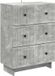 vidaXL Ladekast 66 x 34,5 x 90 cm Bewerkt hout Betongrijs