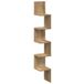 vidaXL - Hoekwandschap - 20x20x127,5 cm - bewerkt hout - artisanaal eiken