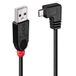 LINDY USB-kabel USB 2.0 USB-A naar USB-Micro-B 0.5m Zwart 31975