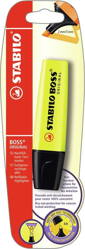 STABILO Boss Original Highlighter - Geel