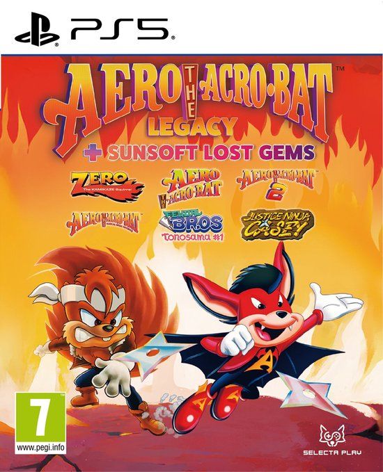 Selecta Play Aero The Acro-Bat Legacy + Sunsoft Lost Gems Standard Edition PlayStation 5