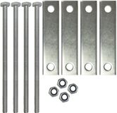 Trucky Montageset nr. 2 voor trucky Truckbox – Montageset met stalen platen, schroeven en moeren – Gemaakt van staal
