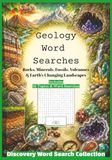 Geology Word Searches - Discovery Word Search Collection: Rocks, Minerals, Fossils, Volcanoes & Earth’s Changing Landscapes