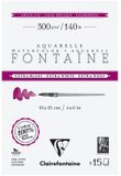 Clairefontaine Fontaine Extra Wit Aquarelpapier 10x15cm 300g