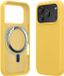 kwmobile hoesje geschikt voor Apple iPhone 17 Pro Max - Hoesje met magneet compatibel met MagSafe - Smartphone case in stralend geel