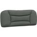 DESIGN IN Hvar Coussin De Tête De Lit Hvar Gris Foncé 100 Cm Tissu