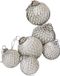 LOBERON Décoration de Noël set van 6 Maélys blanc antique
