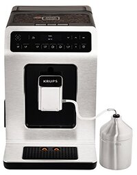 Krups EA891D Evidence Volautomatische Espressomachine, Automatische Reiniging, 2-Kops-Functie, Oled-Display, 15 Bar, Espresso-Koffiemachine, Metaal