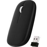T'nB iClick DUAL CONNECT - Muis - USB-A, Bluetooth - USB draadloze ontvanger - zwart