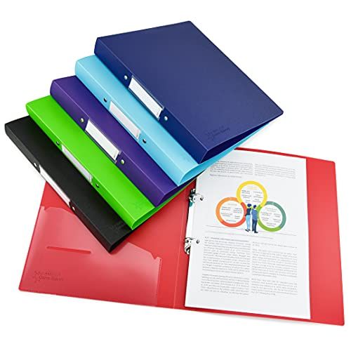 Rapesco Germ-Savvy Ringbinder - A4 - 25mm - Set of 6