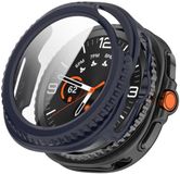 Merkloos / Sans marque Samsung Galaxy Watch 8 Classic Hoesje - Hard Plastic Bumper Case met Ingebouwde Tempered Glass Screenprotector - Blauw
