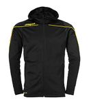 Uhlsport Stream 22 Trainingsjas Met Capuchon Kind Zwart-Limoen Geel Maat 116