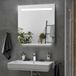 Badkamerplanet Miroir de salle de bain avec éclairage LED avec éclairage inférieur 100 cm avec chauffage de miroir