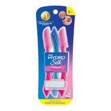 Schick Hydro Silk Touch-Up Multifunctionele Exfoliërende Gezicht Scheermes voor Vrouwen Dermaplaning Tool, Wenkbrauw Scheermes en Gezichtsscheermes met Precisie Cover, 9 Count