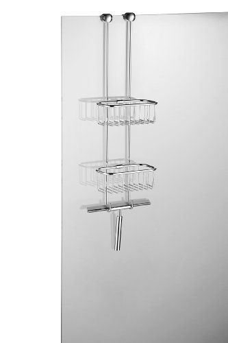 Avenarius Doucheplank, douchemand met 2 manden om op te hangen, incl. handdoekhouder en glaswisser