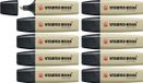 STABILO BOSS ORIGINAL Markeerstift Modder Groen Doos 10 stuks