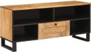 vidaXL meuble TV avec tiroir, marron, 100 x 33 x 46 cm, manguier massif