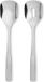 Alessi Knifeforkspoon Salade Set, RVS, Zilver