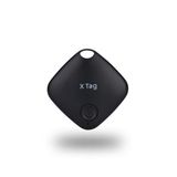 NK Air Tag Smart Pack 1 - Object Locator, compatibel met Apple, Bluetooth (Android werkt niet) auto, portemonnee, koffers, kinderen, 1 stuk (zwart)