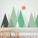 Ambiance Sticker Muursticker voor kinderkamers - Scandinavische bergen - 70x105cm