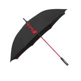 Audi 3122600300 Automatische paraplu, zwart/rood, met opschrift Audi Sport