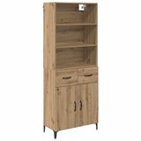 vidaXL Highboard Artisan Eikenhout 69,5 x 34 x 180 cm